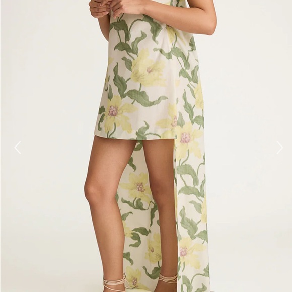 Rebecca Taylor Nouveau Fleur Mini Dress with Train - Picture 2 of 5